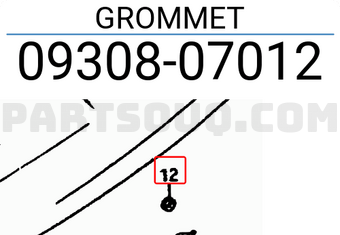 Suzuki 0930807012 GROMMET