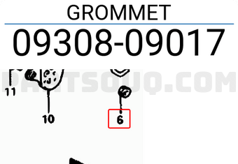 Suzuki 0930809017 GROMMET