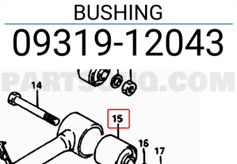 Suzuki 0931912043 BUSHING