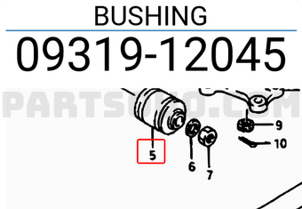 Suzuki 0931912045 BUSHING