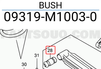 Suzuki 09319M10030 BUSH