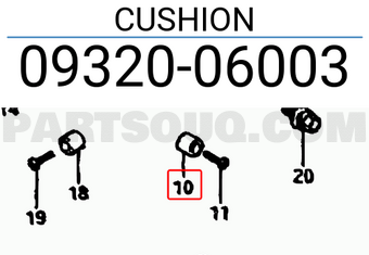 Suzuki 0932006003 CUSHION