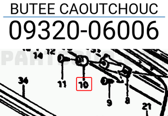 Suzuki 0932006006 BUTEE CAOUTCHOUC