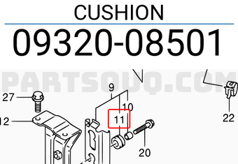Suzuki 0932008501 CUSHION