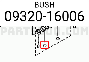 Suzuki 0932016006 BUSH