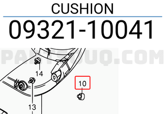Suzuki 0932110041 CUSHION