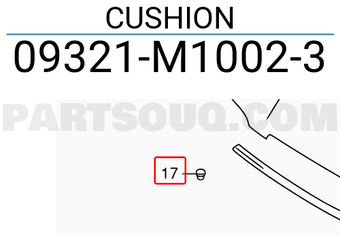 Suzuki 09321M10023 CUSHION