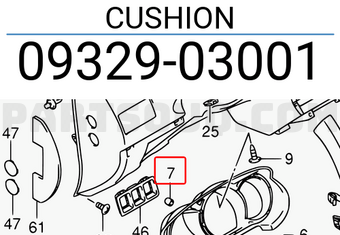 Suzuki 0932903001 CUSHION