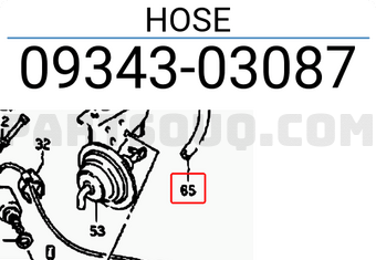 Suzuki 0934303087 HOSE