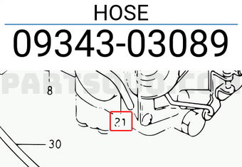 Suzuki 0934303089 HOSE