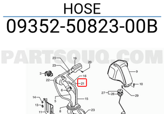 Suzuki 093525082300B HOSE