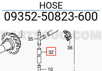 Suzuki 0935250823600 HOSE