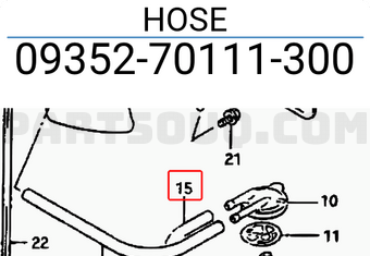Suzuki 0935270111300 HOSE