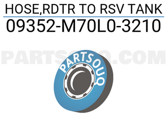 Suzuki 09352M70L03210 HOSE,RDTR TO RSV TANK