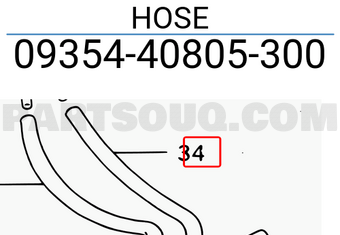 Suzuki 0935440805300 HOSE
