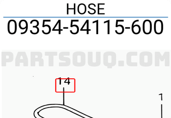 Suzuki 0935454115600 HOSE