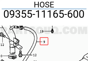 Suzuki 0935511165600 HOSE