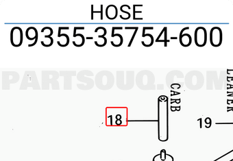 Suzuki 0935535754600 HOSE
