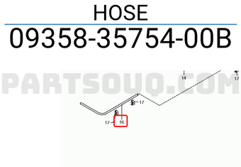 Suzuki 093583575400B HOSE
