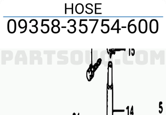 Suzuki 0935835754600 HOSE