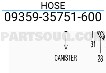 Suzuki 0935935751600 HOSE