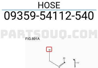 Suzuki 0935954112540 HOSE