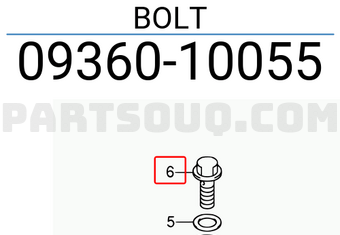 Suzuki 0936010055 BOLT