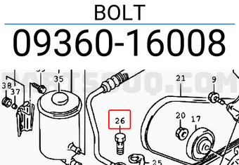 Suzuki 0936016008 BOLT