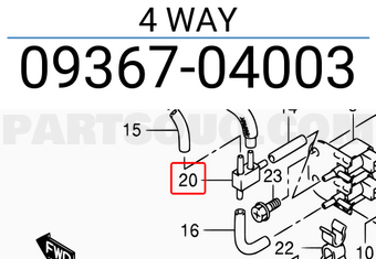 Suzuki 0936704003 4 WAY