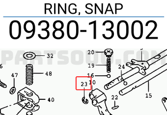 Suzuki 0938013002 RING, SNAP