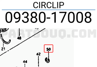 Suzuki 0938017008 CIRCLIP
