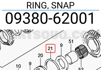 Suzuki 0938062001 RING, SNAP