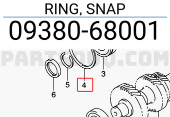 Suzuki 0938068001 RING, SNAP