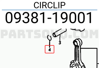 Suzuki 0938119001 CIRCLIP
