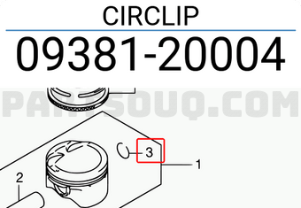 Suzuki 0938120004 CIRCLIP