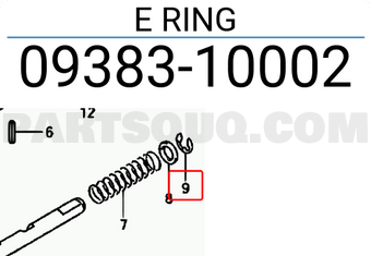 Suzuki 0938310002 E RING