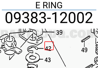Suzuki 0938312002 E RING