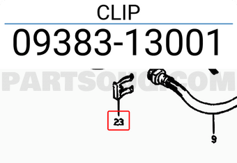 Suzuki 0938313001 CLIP