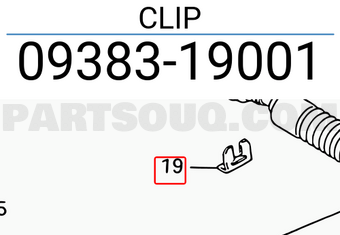 Suzuki 0938319001 CLIP