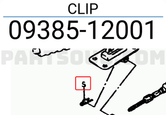 Suzuki 0938512001 CLIP