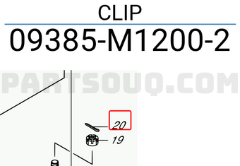 Suzuki 09385M12002 CLIP