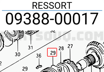 Suzuki 0938800017 RESSORT