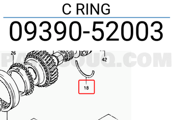 Suzuki 0939052003 C RING
