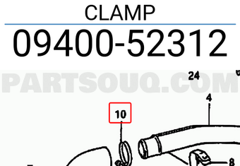 Suzuki 0940052312 CLAMP