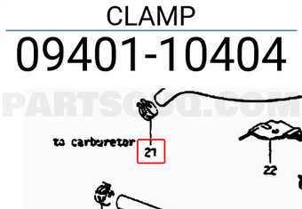 Suzuki 0940110404 CLAMP