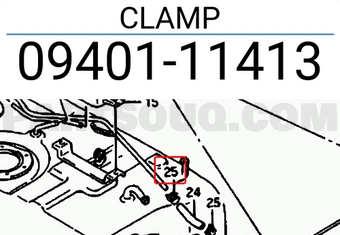 Suzuki 0940111413 CLAMP