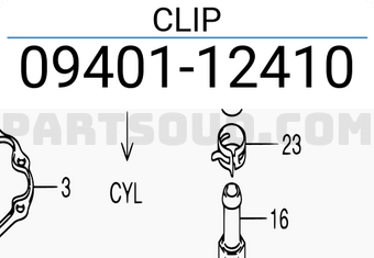 Suzuki 0940112410 CLIP