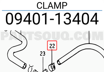 Suzuki 0940113404 CLAMP