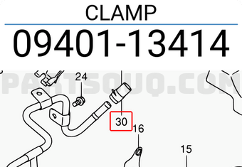 Suzuki 0940113414 CLAMP