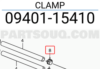 Suzuki 0940115410 CLAMP